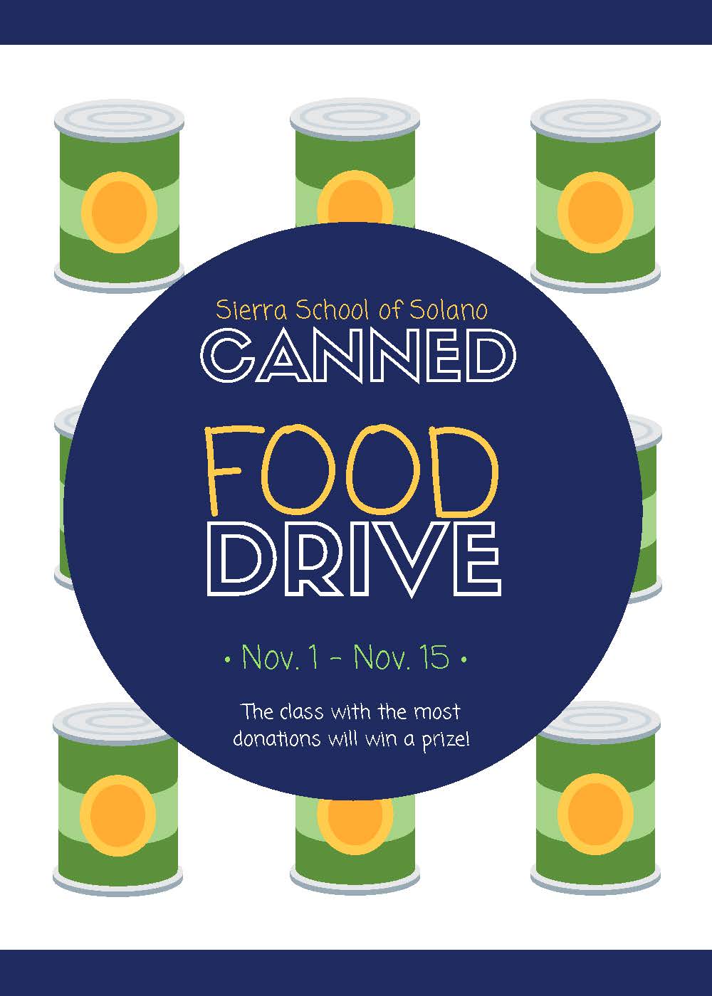 Solano Canned Food Drive Flyer Catapult Learning